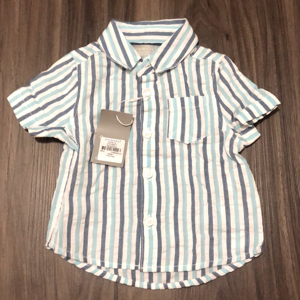 3-6M Primark Button Down Short Sleeve Shirt